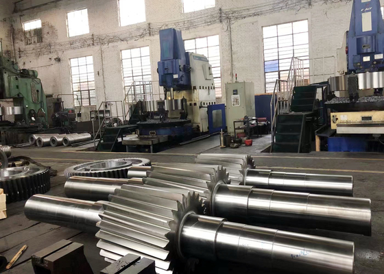 17CrNiMo6 스틸 12 모듈 송전 기어 샤프트