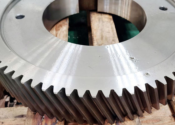 탄소화 열처리 7 모듈과 68 개의 치아를 가진 산업용 기어 박스의 단일 나선 기어