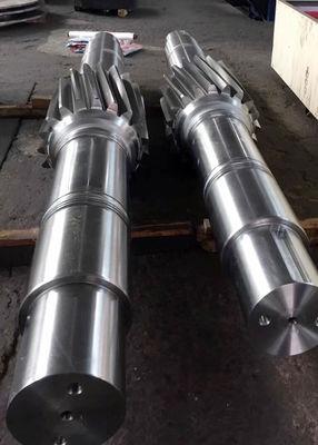 기어 밀링 나선 변속기 기어 샤프트 17CrNiMo6 스틸 기어박스 출력 샤프트