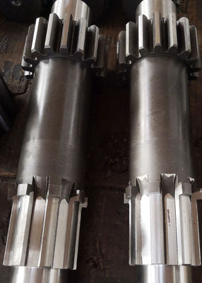 곧은 측면 스플라인과 기어박스 속도 저감기 박차 피니언 기어축