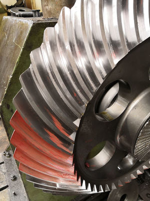 48T ISO 6-7 등급 원추형 나선형 나선형 기어 14.117 모듈