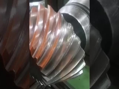 오른손 스파이럴 베블 기어 샤프트 6.5 모듈 503mm 길이