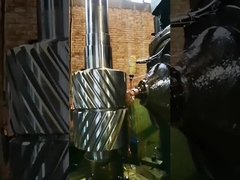 SAE 4340 강철 DP 1.5 24T 중용용용 듀플 헬리컬 기어 샤프트